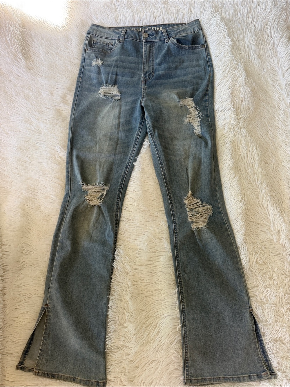 Vanilla star skinny kick flare denim jean